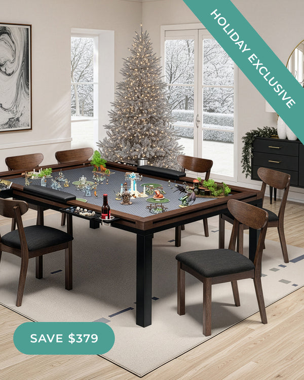 4x6 Dark Walnut Pangea Table Bundle (6 Players)