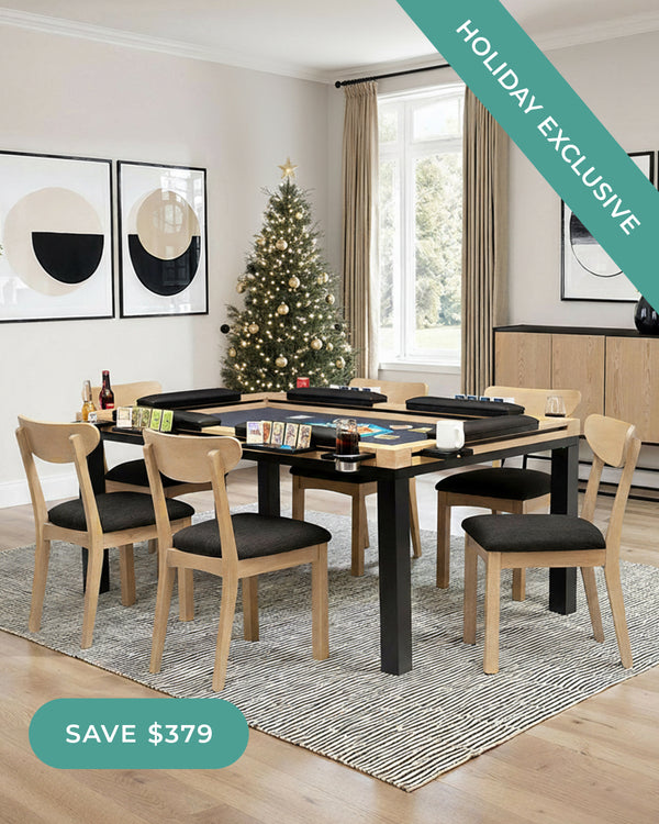 4x6 Cerused Oak Pangea Table Bundle (6 Players)