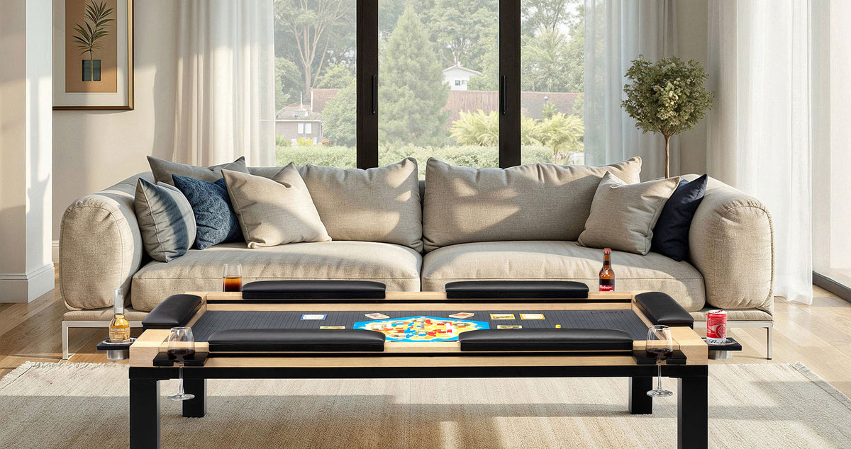 Zola Pangea coffee table in a light wood finish
